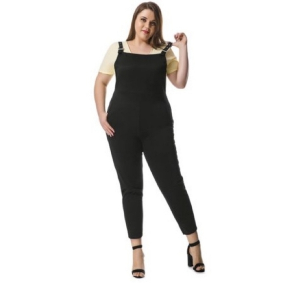 Agnes Orinda Plus Size Pinafore Overalls 1XL - Picture 4 of 9